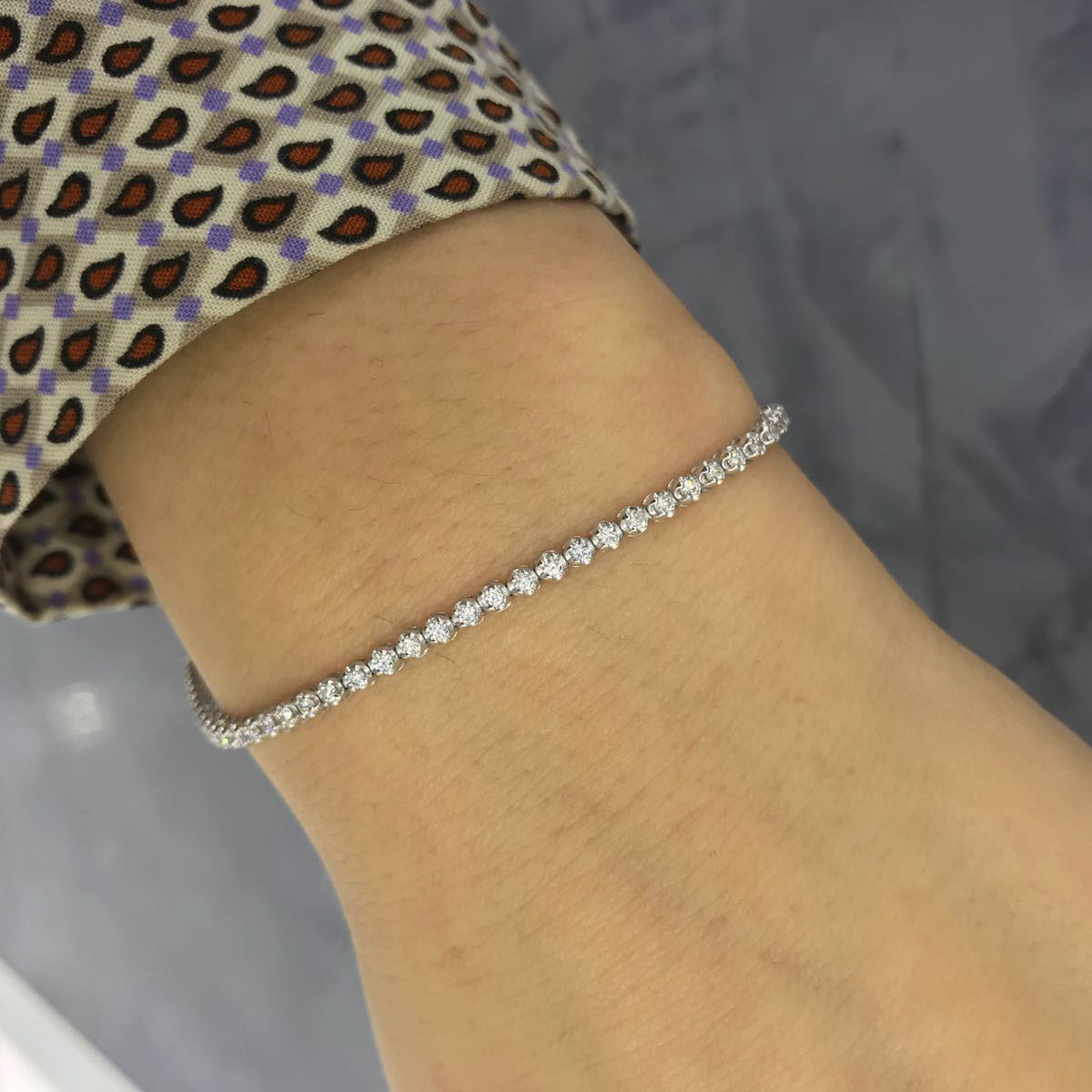 1.00 ct. Pırlanta Suyolu Bileklik (Tek Ürün Fiyatıdır.)